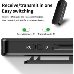 Resim Bluetooth 5.4 Kablosuz Ses Verici ve Alıcı M18 – Tx Rx Aux Adaptör, Tv Pc Araç Hoparlör Için Audio Transmitter Receiver, Type-C Şarjlı 150MAH | M18 