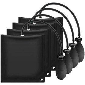 Resim Fochsia Siyah 4lü Hava Pompalı Pencere Kapı Kurulum Takımı Dayanıklı Taşınabilir 