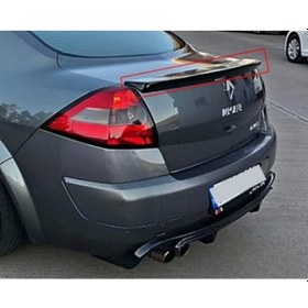 Resim Renault Megane 2 Sd Bagaj Üstü Spoiler 2002-2012 Parlak Siyah 