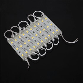 Resim Gemstone 3 x 10PCS 5050 Smd 3 LED Modül LED Strip String Işık Su Geçirmez Dc 12V Sıcak Beyaz (Yurt Dışından) 