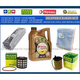 Resim Peugeot Partner 1.6 Bluehdi Euro 6 Filtre Bakım Seti + Motor Yağı 
