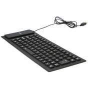 Resim Springsun 85 Tuş Katlanabilir Esnek Rulo USB Kablolu Silikon Klavye 