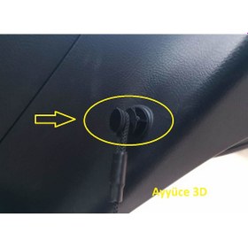 Resim Ayyüce 3d, Hyundai Bagaj Pandizot Askı İpi Klipsi , Siyah, 2x 