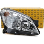 Resim Opel Astra H Sol Far Krom (Beyaz) Zeminli Hella 