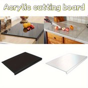 Resim Ekstra Büyük Akrilik Kesme Tahtası, Gözeneksiz Yüzeyli, Dayanıklı Mutfak Hazırlık Tahtası, Kolay Temizlenebilir Tezgah Koruyucu, Bıçak Uyumlu - Ev ve Profesyonel Mutfaklar İçin İdeal (44.45x34.29 cm), Gıda Hazırlama Yüzeyi, Modern Mutfak Eşyası 