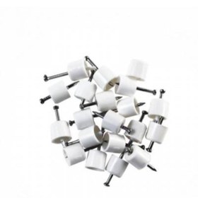 Resim ERÇELİK TİCARET Çivili Raf Pimi Büyük Beyaz (100 Adet) 