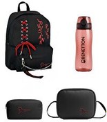 Resim Louisiana Polo Okul Seti - Çanta - Termal Beslenme - Kalemlik - Kırmızı Matara Kırmızı 1411 