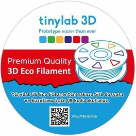Resim Tinylab Eco PLA Filament - 1.75mm Beyaz 