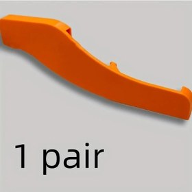 Resim Zhanglei001 Rv Pencere Güvenlik Kilidi Turuncu 1 Çift Kolay Kurulum Dayanıklı Plastik Araç Emniyet Kilit 