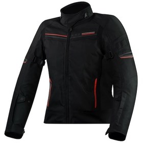 Resim Ls2 Shadow Kadın Mont Siyah - Kırmızı 