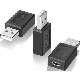 Resim Micro USB Dişi USB Erkek Aparat Mikro Dönüştürücü USB 2.0 A Erkek - USB Mikro Dişi 