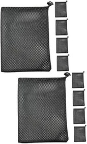 Resim Toddmomy 10adet Dayanıklı File Torba Polyester Golf Topu Taşıma Çantası Çok Amaçlı Torba Yüzme Ekipmanları İçin Uygun Yüksek Kapasiteli Golf Topu Çantası 