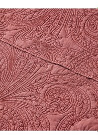 Resim English Home Jardin Belle Tek Kişilik Yatak Örtüsü Takımı 160x220 Cm Bordo Bordo 