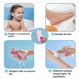 Resim Keskon Cilt Temizleyici Bebek Banyo Süngeri | Ölü Deri Sökücü ve Masaj Süngeri 