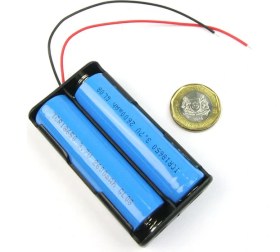 Resim Alkatronik İkili 2 Li 18650 Pil Yuvası Kablolu Tutucu 7.4V Pil Şarj Kutusu 