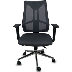 Resim Koltukstilim Londra Fileli Gri Şef Koltuğu Siyah 