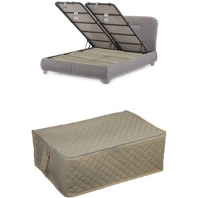 Resim Adarya Home Çekyat Baza Tipi Hurç-Baza Alti Kazak-Yastik-Pike Saklama Hurcu 22 x 40 x 60 Krem 