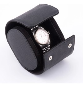 Resim Onywatch Doğal Deri Tekli Saat Kutusu Saat Rollu Watch Box Saat Saklama Kutusu Saat Koleksiyon Kutusu Saat Kutuları 