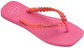 Resim Slim Square Boho Pink Kadın Parmak Arası Terlik 