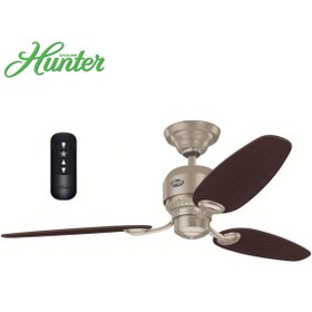 Resim Hunter Fan Soho Fırçalanmış Nikel Tavan Vantilatörü 132 cm 