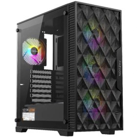 Resim Fazeon F7 650W 80PLUS Bronze Mesh 4X120MM Argb Fanlı Atx Bilgisayar Kasası 