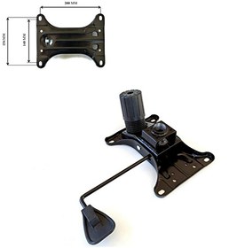 Resim Ofis Büro Çalışma Koltuğu için tek kol Metal Şase tilt Mekanizma (15x20cm) Yedek Parça 