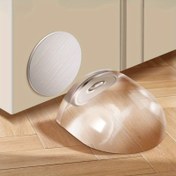 Resim Şeffaf Silikon Manyetik Kapı Durdurucu Ped - Matkap Gerektirmeyen, Sessiz, Hasarsız Duvar Koruyucusu Ev ve Ofis İçin, Şeffaf Plastik Kapı Kolu Tampon Koruyucu, Mutfak Duvar Koruyucusu | Matkap Gerektirmez Kurulum | Esnek Kapı Koruyucusu, Kapı Durdurucu Duvar Koruyucusu 