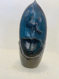 Resim Budha Geri Akıbudha Geri Akış Tütsülük Buda Ters Akış Tütsü Seramik Feng Sui 12ş Tütsülük Buda Ters Akış Tütsü Seramik Feng Sui 