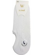 Resim By Jawalli Tabanı Kaydırmaz Silikonlu Pilates&Yoga Sneaker Çorabı-Beyaz 