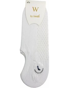 Resim By Jawalli Tabanı Kaydırmaz Silikonlu Pilates&Yoga Sneaker Çorabı-Beyaz 