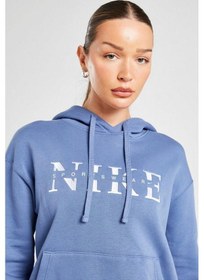 Resim Nike Sportswear Phoenix Ls Top Sweatshirt Blue Kadın Sweatshirt Mavi 