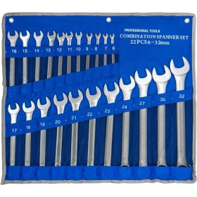 Resim Titi 6104 Kombine Anahtar Takımı 6-32 mm 22 Parça (Bez Çantalı) 