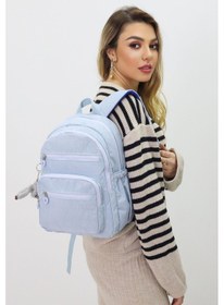 Resim Sevimli Peluş Figürlü Günlük Kadın Sırt Çantası Şık, Kullanışlı, Okula Ve Seyahate Uygun Buz Mavisi 