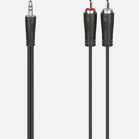 Resim Hama Ses Kablosu 2RCA Stereo 1,5m Siyah 