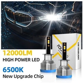 Resim Xuweiwei 2pcs H1 H4 H7 H11 9005 9006 Hb3 Hb4 Led Canbus Hata Yok Csp Çip Yüksek Güçlü Far Ampulü 