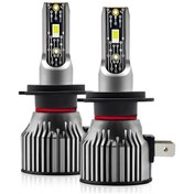 Resim Jeemson A6 H7 Led Far Ampulü 120w 6500k 12000lm Ip68 Su Geçirmez 10-32v Uçak Alüminyum 2 Adet Seti 