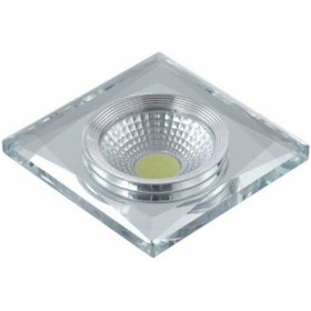Resim Luzza Belek Cam Spot 5+3W Beyaz+Günışığı Kare(507662497) 