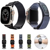Resim Sones iOS Uyumlu Watch Ultra 49mm İçin Naylon İki Bölümlü Saat Kordonu 