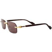Resim Guccı 1221s 002 56-16 Unisex Güneş Gözlüğü Altın 
