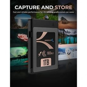 Resim Sabrent Pro Cfexpress Bellek Kartı Tip B 1 Tb - 1800 Mb/s Okuma, 1700 Mb/s Yazma - 8k Raw, Dslr ve Sinema Kameraları Için Ileri Teknoloji Cf Express Bellek Kartı (Cf-Xxıt-1tb) 