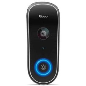 Resim Qubo HCD02 Smart WiFi Wireless Video Doorbell with Intruder Alarm System, 2-Way Talk, Works with Alexa & Google 