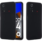 Resim M.TK Moveteck Xiaomi Poco X4 Pro 5g Uyumlu Kılıf Kamera Lens Korumalı Içi Kadife Silikon Liquid 