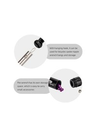 Resim Jokmae Bisiklet Jant Teli Anahtarı - Alüminyum Alaşım, Çok Fonksiyonlu 