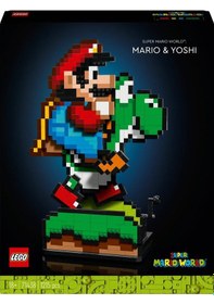 Resim LEGO® Super Mario™ Super Mario World™: Mario ve Yoshi 71438 - Yetişkinler için Sergilenebilir Koleksiyonluk Yapım Seti (1215 Parça) 