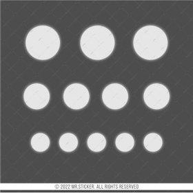 Resim Bay Etiket Rfhlm246 Reflektif Yuvarlak Seti 32 Parca 