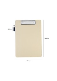 Resim Sekreterlik,a5 Küçük Boy,kapaksız,a5 Clipboard Vegan Suni Deri,17,5x24,5 Cm.,bej 