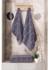 Resim Varol Kare Micro Cotton Banyo Havlusu 90x150cm Antrasit-90x150cm Antrasit 