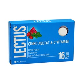 Resim Lectus Çinko Asetat 16 Pastil 