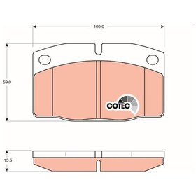 Resim Trw Gdb199 - Ön Fren Balatası Ascona 76/88 Corsa A 82.3.93 Kadet 