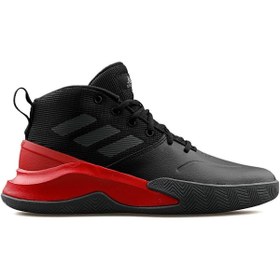 Resim adidas Adidas Own The Game Basketball Shoes Siyah Kırmızı Basketbol Ayakkabısı 